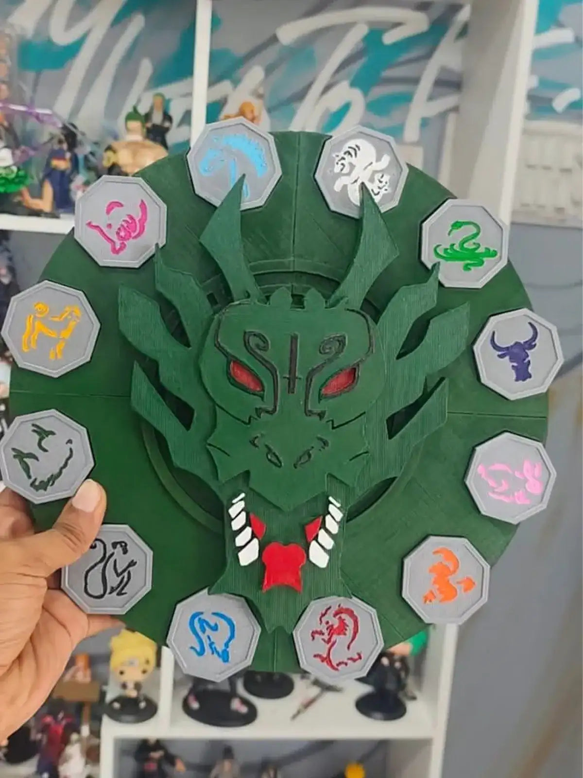 Jackie Chan Talisman Magnetic Stones with Shendu & Wall Mount