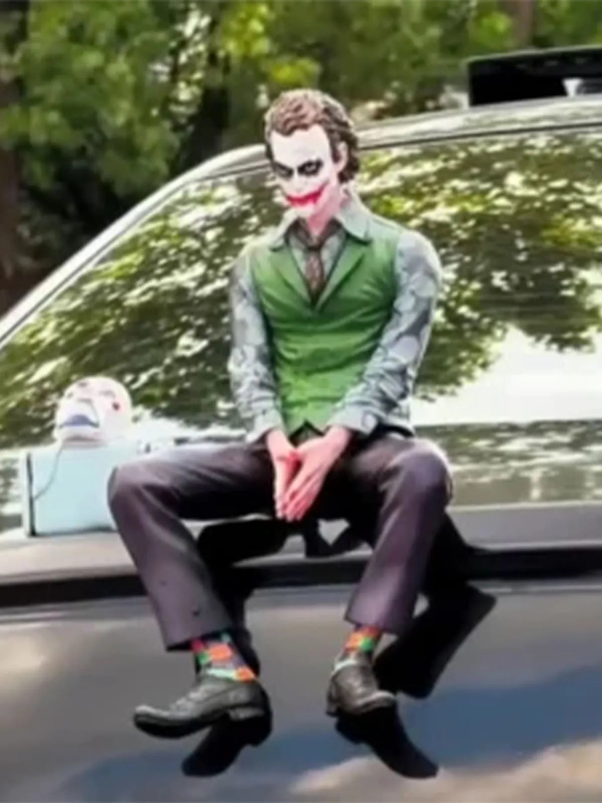 Joker Car Bumper Ornament Action Figure