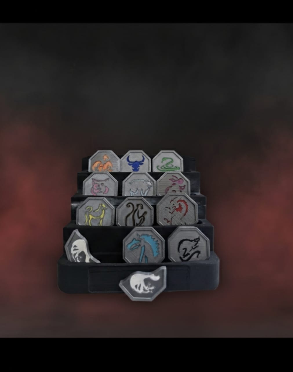 Jackie Chan magnet Talismans Stones With Stand