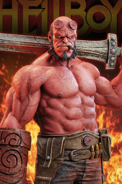 Hellboy Resin Statue 1/6 Scale 3D Printed Figure by Tibs 3D Studio – Premium Collector Edition