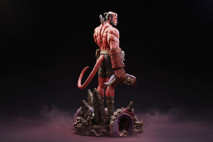 Hellboy Resin Statue 1/6 Scale 3D Printed Figure by Tibs 3D Studio – Premium Collector Edition