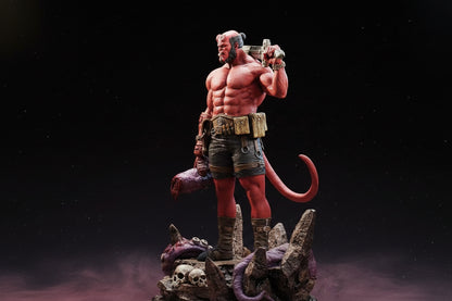 Hellboy Resin Statue 1/6 Scale 3D Printed Figure by Tibs 3D Studio – Premium Collector Edition