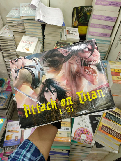 Attack On Titan, Manga Combo, Vol. 1-21 (English, Paperback, Isayama Hajime) set  (Paperback, Isayama Hajime)