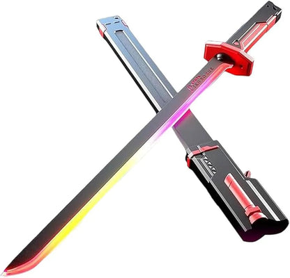 Katana Sparkling Sword Lightsaber Sword – LED Light Blade with Real Sparks & Smoke Effect