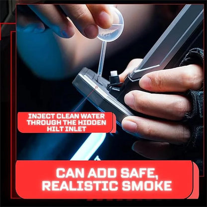 Katana Sparkling Sword Lightsaber Sword – LED Light Blade with Real Sparks & Smoke Effect