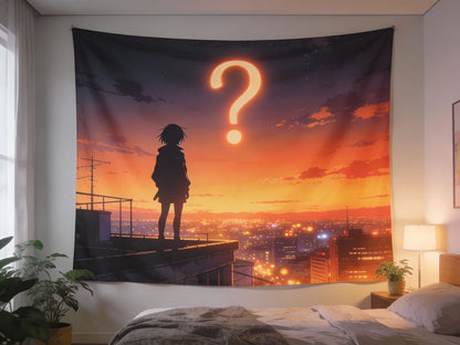 Mystery anime Tapestry for Home Bedroom Living Room (Multicolor)