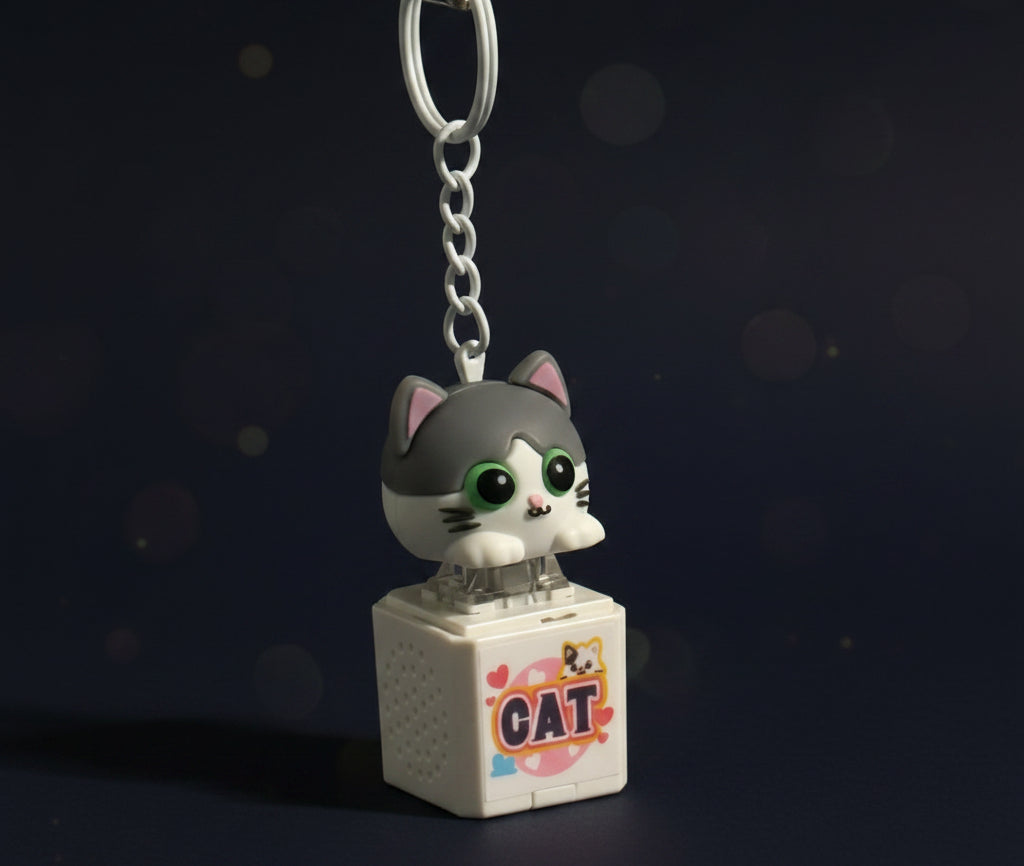 Cutee Cat with light and Sound Keychain