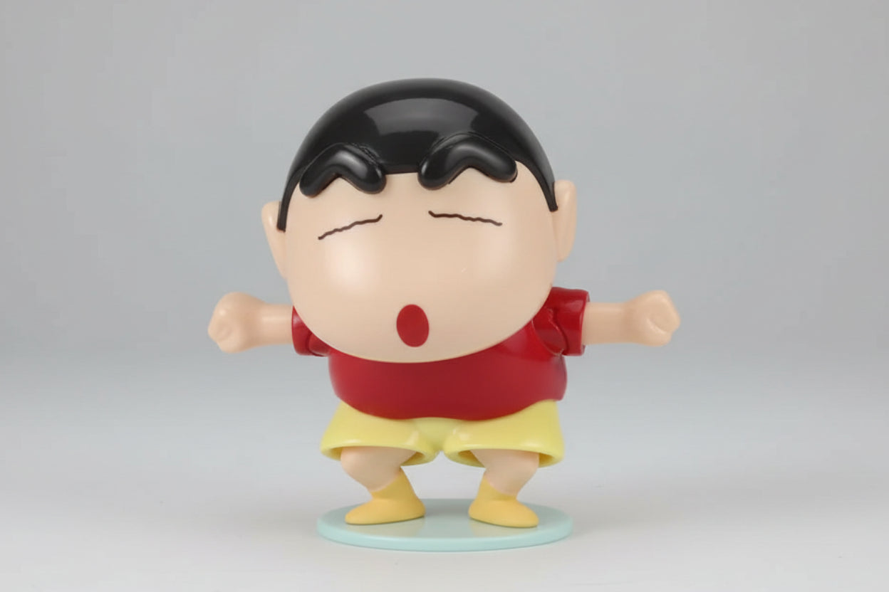 Dancing Shinchan Movable Noding Head Mechanical Toy Figure Size 12 cm