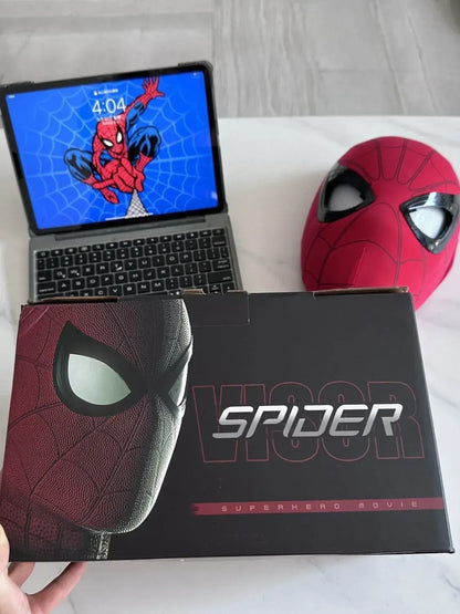 3D Spiderman Mask || with Moving Eyes, Jaw Motion Activated Blinking Eyelid Spider-Man