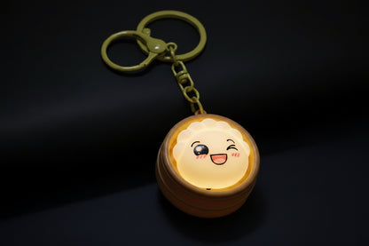 Funny Dumpling Light - Up Keychain