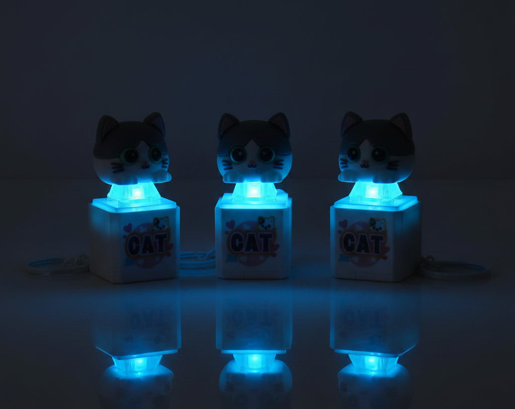 Cutee Cat with light and Sound Keychain