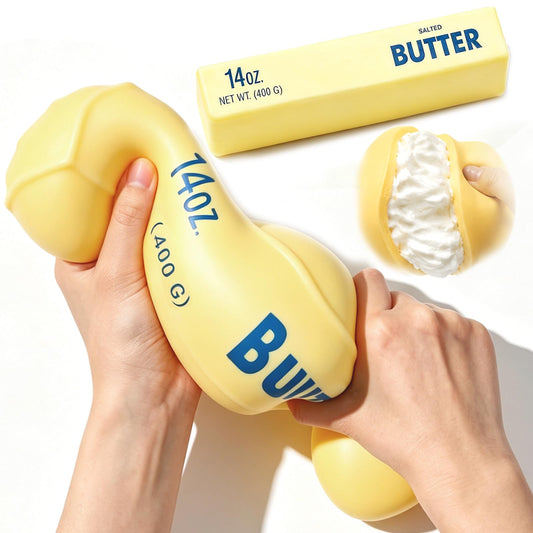Butter Squishy Toy, Butter-Shaped Slow Rising Squishy Butter Stick for Anxiety Relaxation