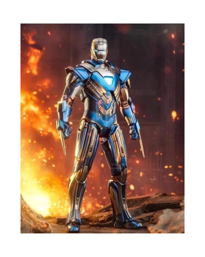 ZD Toys Iron Man MK30 Blue Steel Action Figure (Limited Edition)