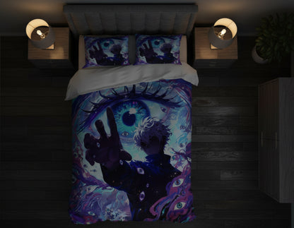 Jujutsu Kaisen Infinite Void Eye Wall Tapestry for Home Bedroom Living Room