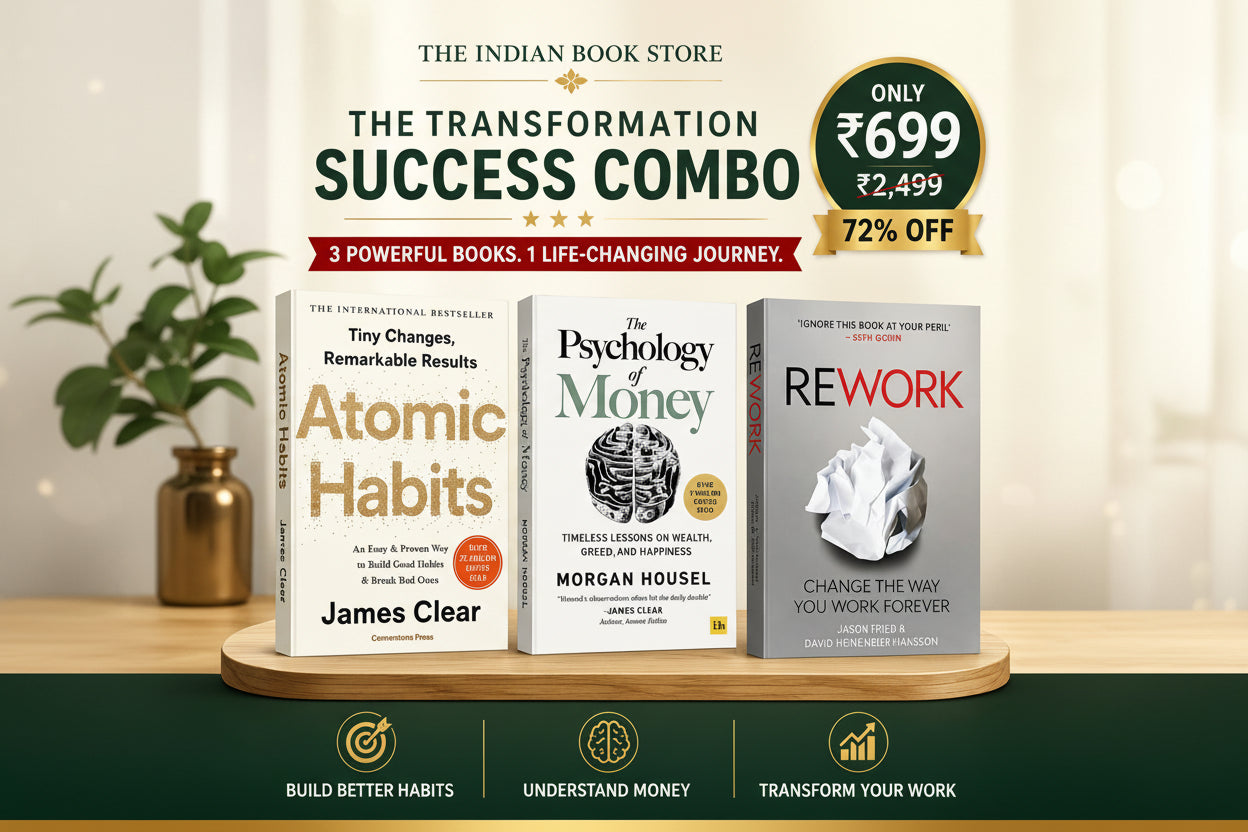 The Transformation Success Combo (Atomic Habits, The Psychology of Money And Rework) Paperback