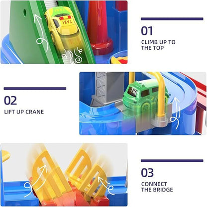 PlayPro Car Racing Rescue Track Set for Kids