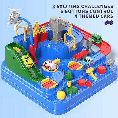 PlayPro Car Racing Rescue Track Set for Kids