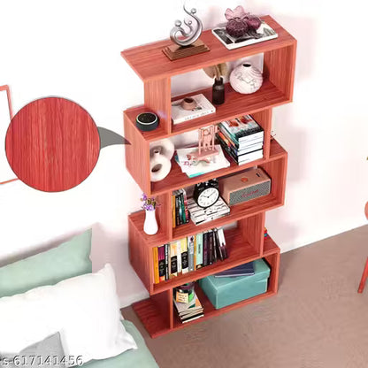 Cabinet Book Rack Organizer Shelf - Display Storage Organizer Open Shelf Tall Display Unit Book Stand Mulripurpose Kitchen Cabinet Rack (Brown, Large)