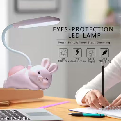 Cute Bunny LED Rabbit Study Lamp with Night Light on Butt