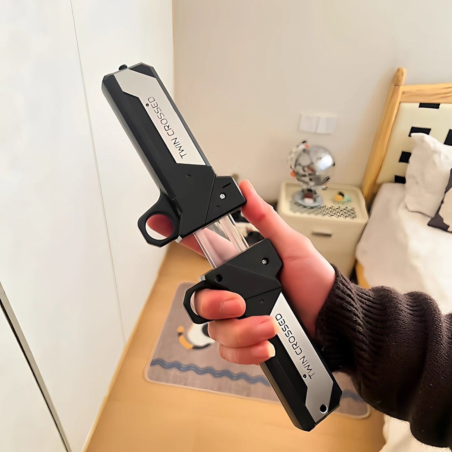 Double-Edged Lightsaber with Telescopic Strap Swords Set Double-Knife Pair - Pre Orders Only