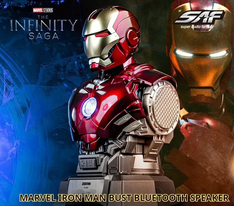 Iron Man MK4 SE Bust Bluetooth Speaker – Collectible Display Model with LED Light-Up