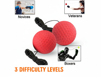 Punching Ball : Reflex Boxing Ball Training Improve Reaction Speed and Hand Eye Coordination with Headband Boxing Gear for MMA Equipment