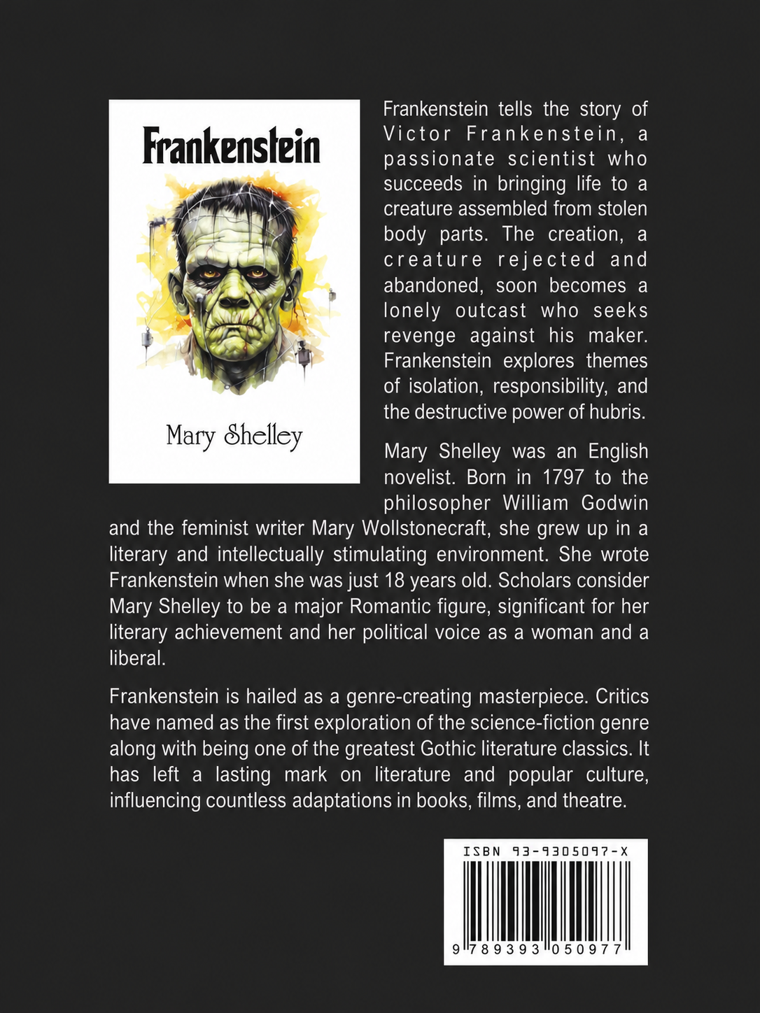 Frankenstein By Mary Shelley (Paperback)