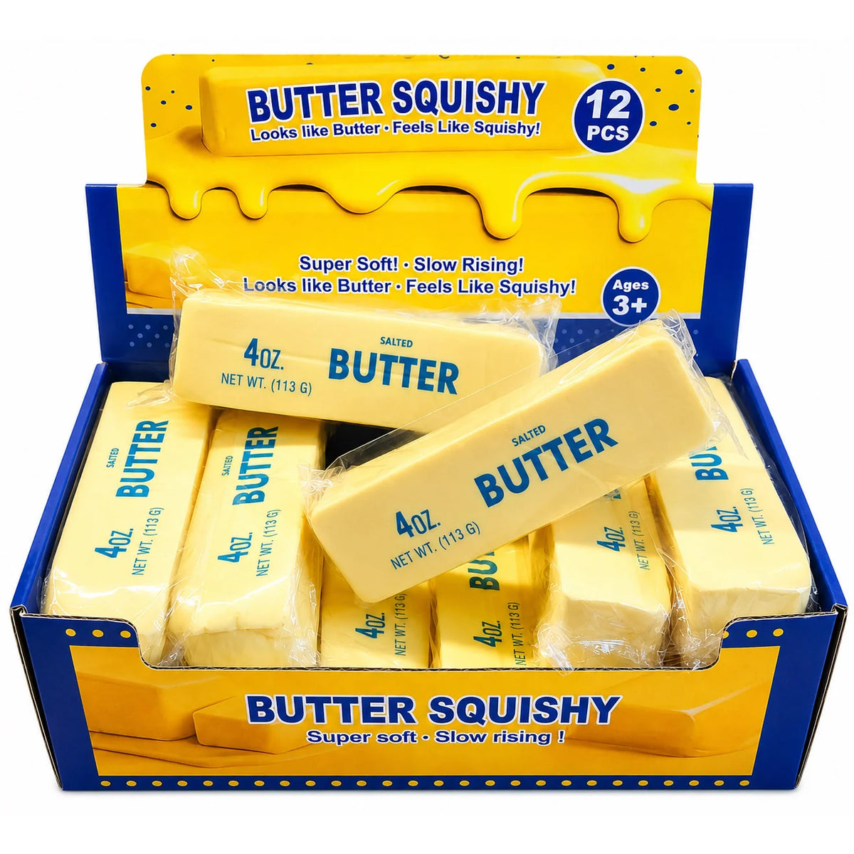 Butter Squishy Toy, Butter-Shaped Slow Rising Squishy Butter Stick for Anxiety Relaxation