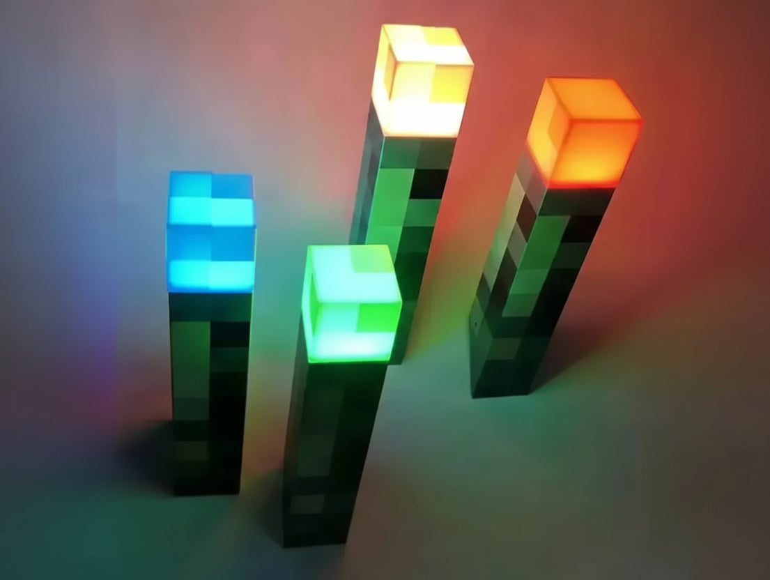 Minecraft Torch Night Light Hand Held or Wall Mount Lighting Torch (limited edition)