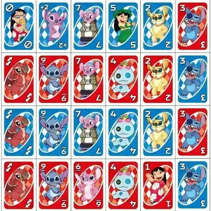 UNO Lilo & Snitch Playing Card Game for kids and family Fun Game Pack of 3