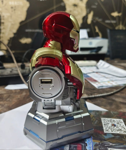 Iron Man MK3 Charging Station Bust Mecha 65W Fast Charging 4 Port Mobile Phone Charger