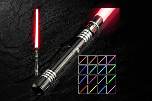 Gravity-Sensing RGB Lightsaber – Metal Hilt, 16 Colors, Motion Sound FX star wars