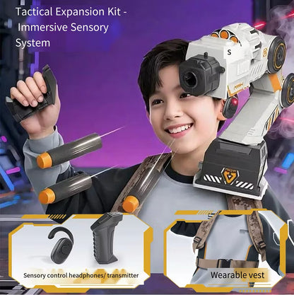 Smart Shoulder Blaster Robotic Motion Tracking Toy with Remote Control & 10 Soft Bullets