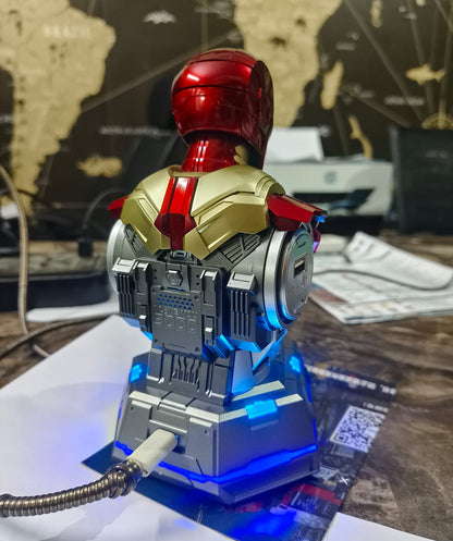 Iron Man MK3 Charging Station Bust Mecha 65W Fast Charging 4 Port Mobile Phone Charger