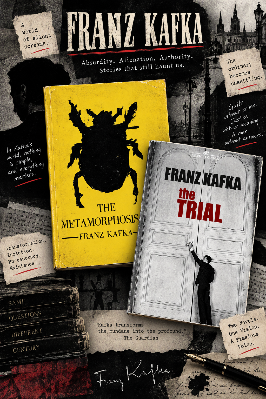 [COMBO] Franz Kafka 2 Books: Metamorphosis, The Trial