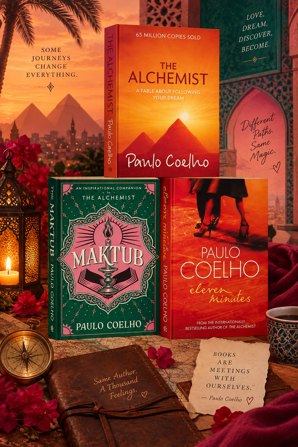 [COMBO] Paulo Coelho 3 Books: The Alchemist, Maktub, Eleven Minutes