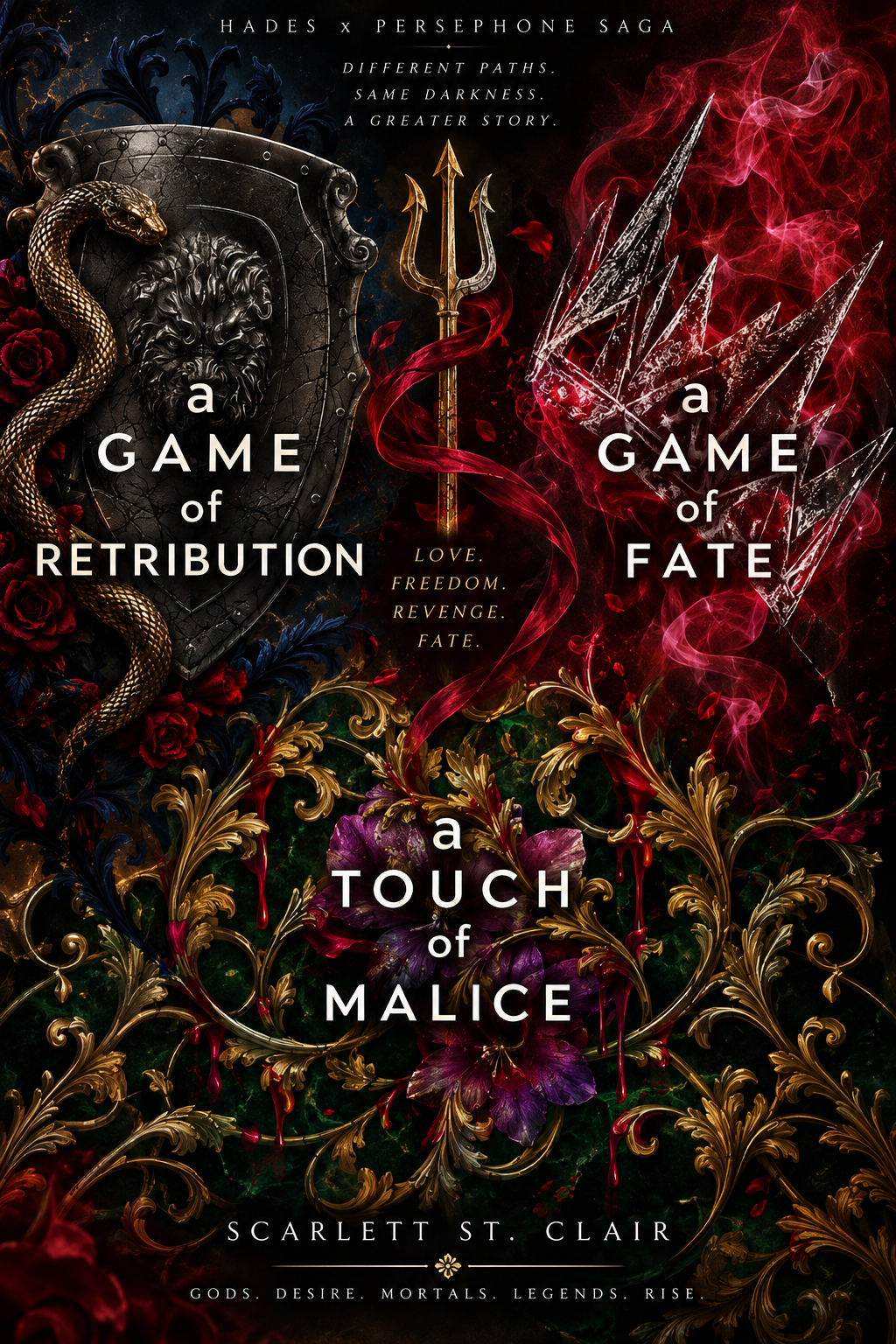 [COMBO] Scarlett St. Clair 3 Books: A Game of Fate, A Game of Retribution, A Touch of Malice