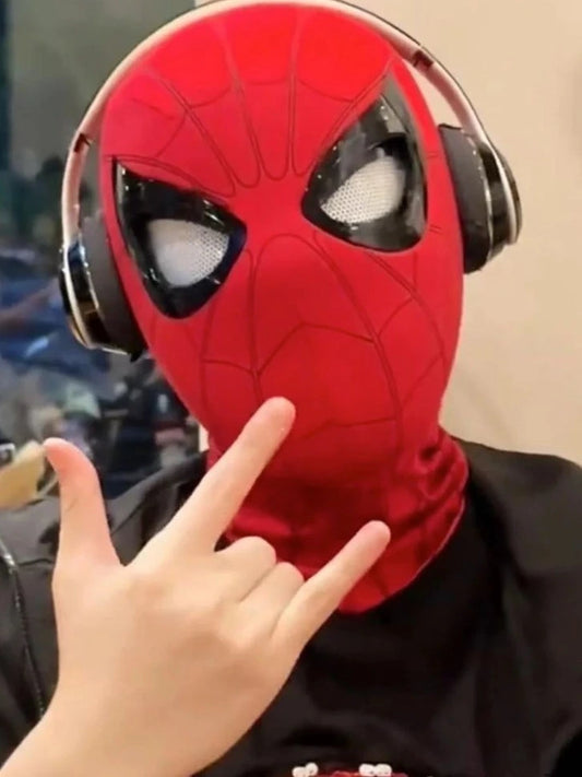 LED Red Spider Man Mask with Remote Control – Stealth Suit Edition