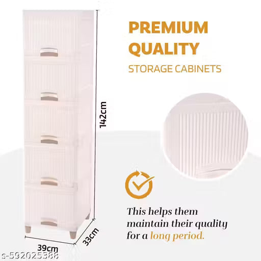 Book Shelf for Home Library,5 Tier White Book Shelves , Cabinet For Storage