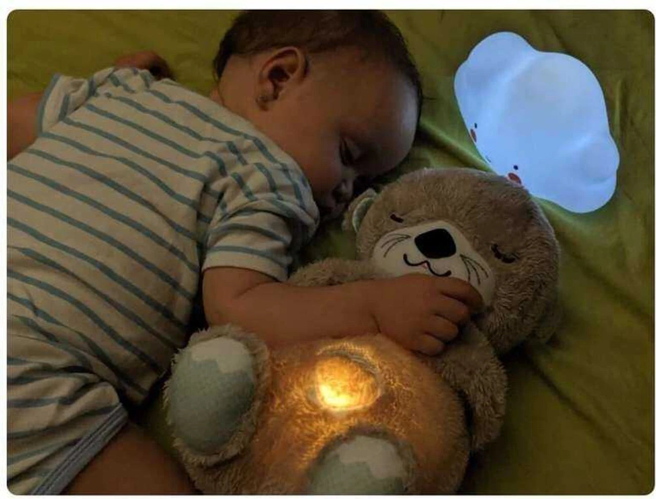 Breathing Teddy Bear with Music, Sound, Light and Breathing Motion Soft Toy for Kids