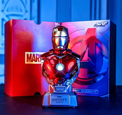 Iron Man MK4 SE Bust Bluetooth Speaker – Collectible Display Model with LED Light-Up