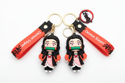 Demon Slayer Nezuko B Anime 3D Keychain Pack of 2