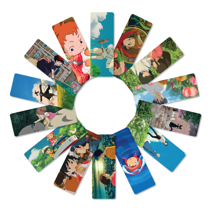 Whimsical Studio Ghibli Inspired Anime Bookmarks Set of 14 (Design 2)