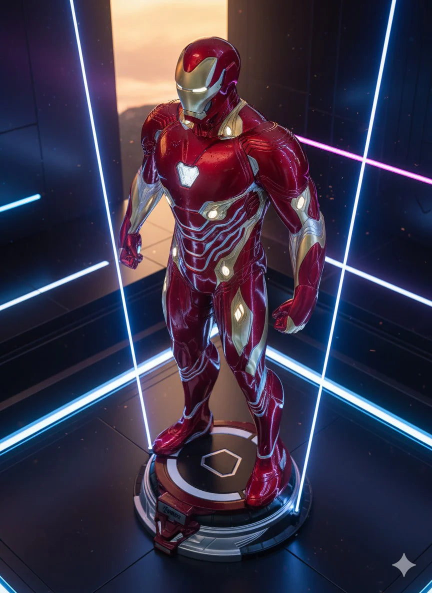 Iron Man Mark 50 Life-Size Figure with Base & Lights Premium Imported