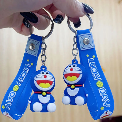Doraemon Pack of 12pc Rubber keychain