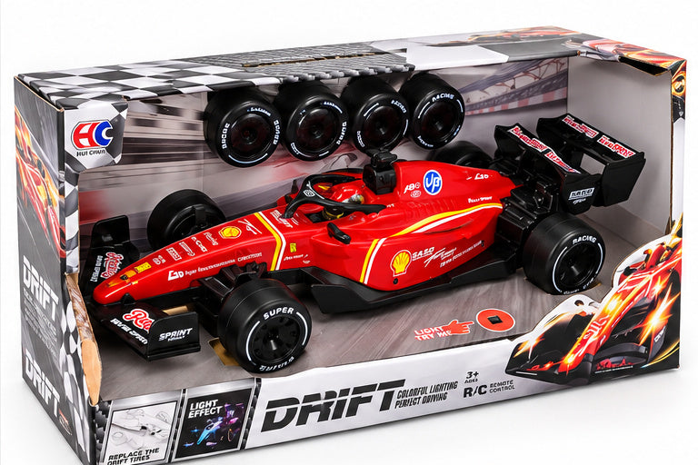 Race Car Toy for Kids Red F1 Model Racing Collectible Display Gift Toy Car (Red)