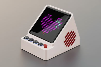 DIY Micro Pixel Art Clock Bluetooth Speaker with LED Display