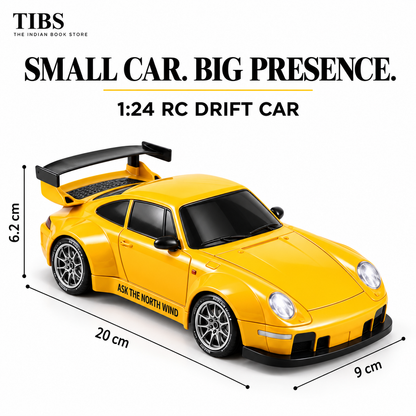 1:24 Drift RC Car Porsch 993 – Yellow