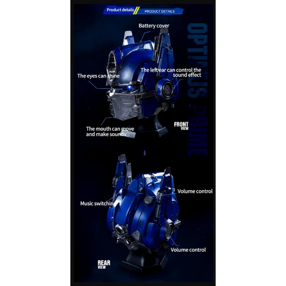 Transformers Optimus Prime Helmet Voice-Controlled with Lights & Sounds