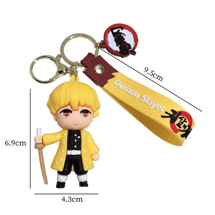 Demon slayer Anime Zenitsu Agatsuma 3D Keychain pack of 2